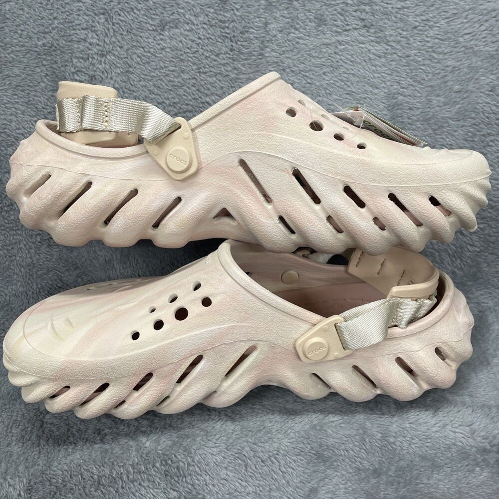 Crocs Echo Marble Clogs Quartz Shoes 208454-6WS Mens 8/ Womens 10